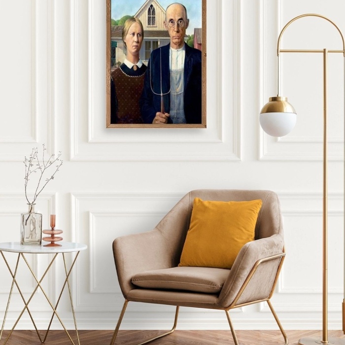 Biyomak® Lotus Water Lily Ahşap Çerçeveli Tablo