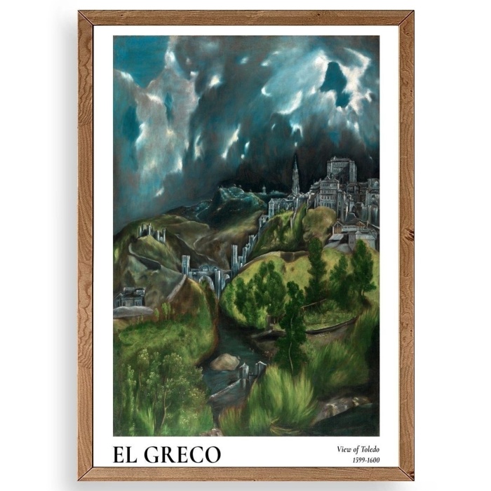 Biyomak® El Greco Ahşap Çerçeveli Tablo