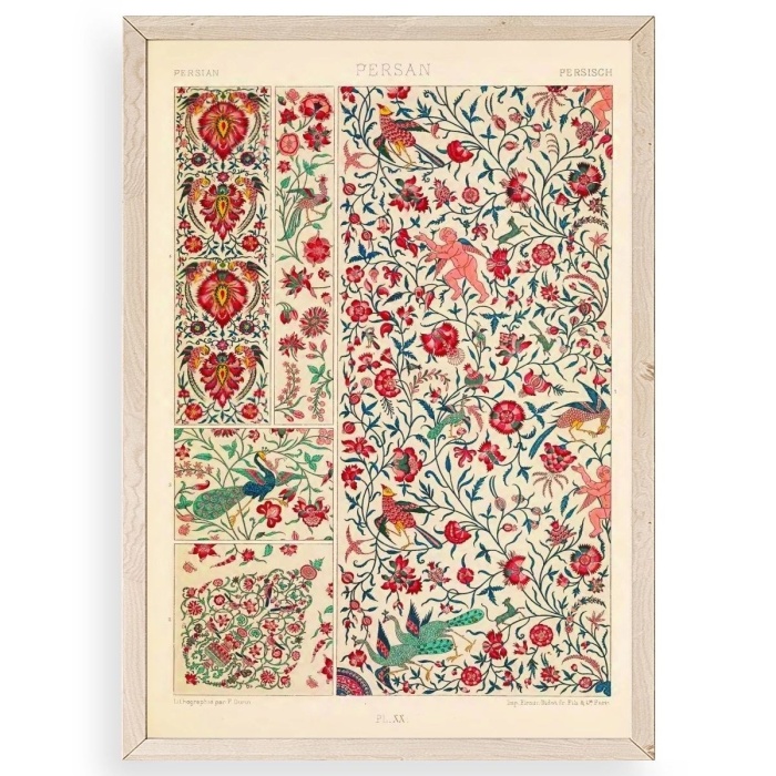 Biyomak® Desen Ahşap Çerçeveli Tablo