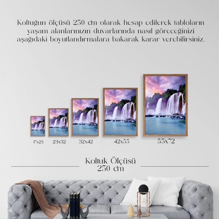 Biyomak® Manzara Doğa Ahşap Çerçeveli Tablo