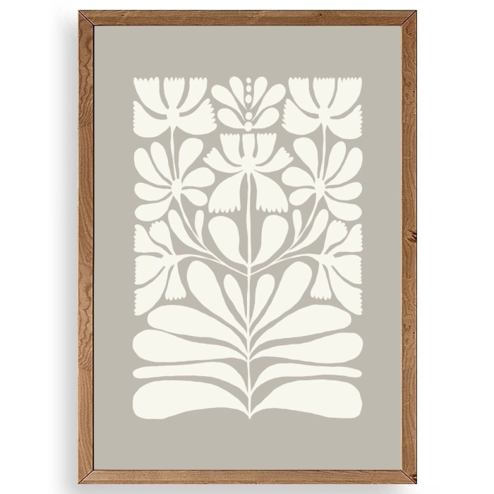 Biyomak® Desen Ahşap Çerçeveli Tablo