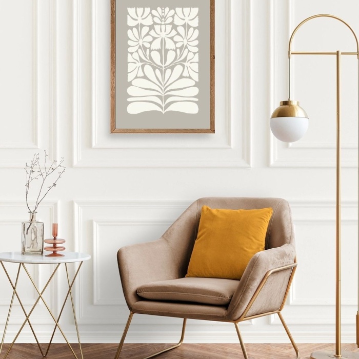 Biyomak® Desen Ahşap Çerçeveli Tablo