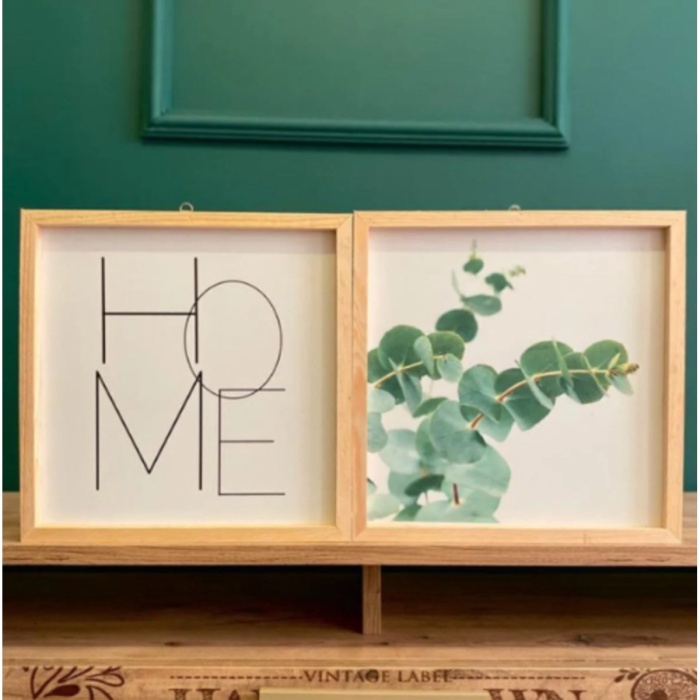 Biyomak® Oturma Odası Okaliptüs Home Ahşap Çerçeve Set