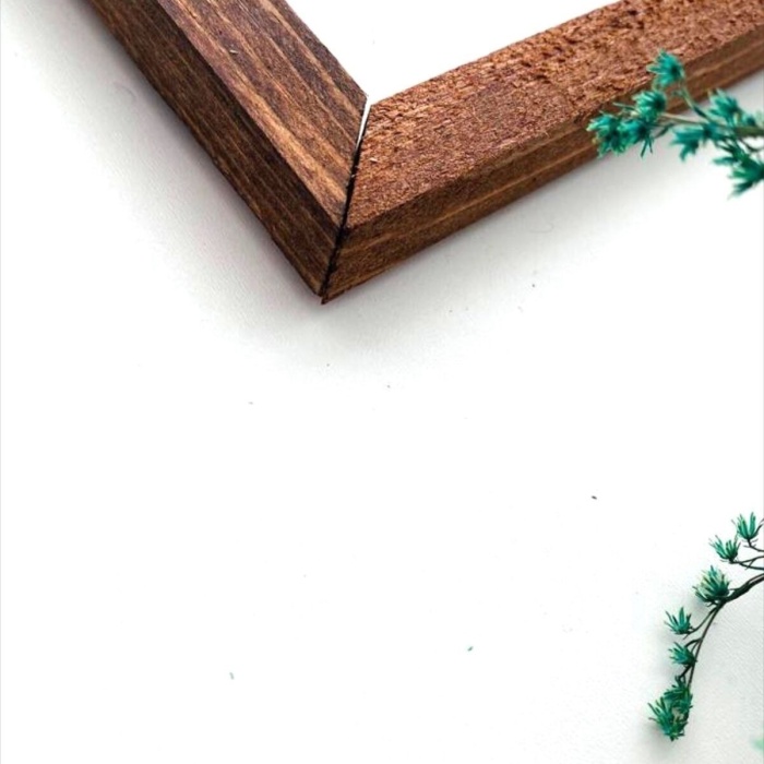 Biyomak® Banyo Laundry Service Siyah Zemin Ahşap Çerçeve