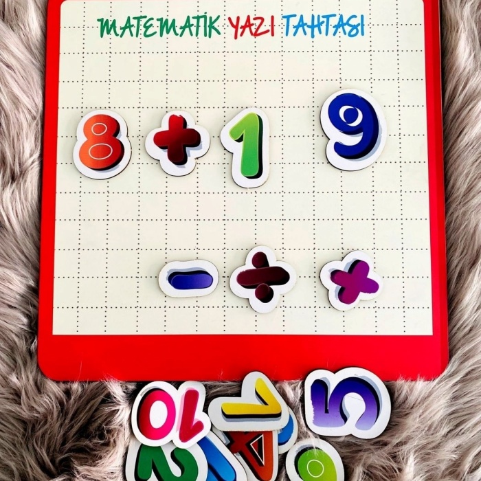 Biyomak® Ahşap Bultak Sayılar Yazı Tahtası