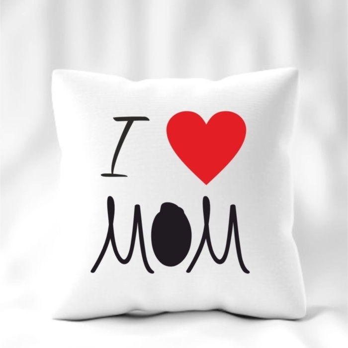 Biyomak® Anneler Günü I Love Mom Yastık