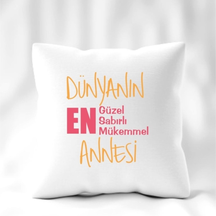 Biyomak® Anneler Günü Dünyanın En Anne Model Yastık