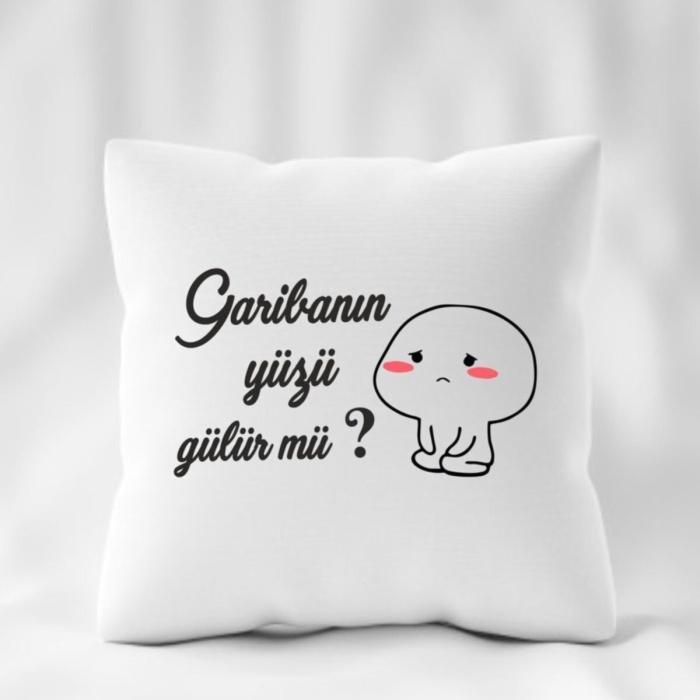 Biyomak® Garibanın Yüzü Gülür Mü ? Baskılı Yastık