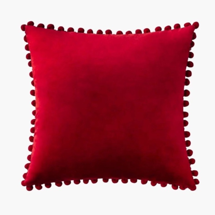 Biyomak® 2li ponponlu kırlent kılıf seti 40x 40