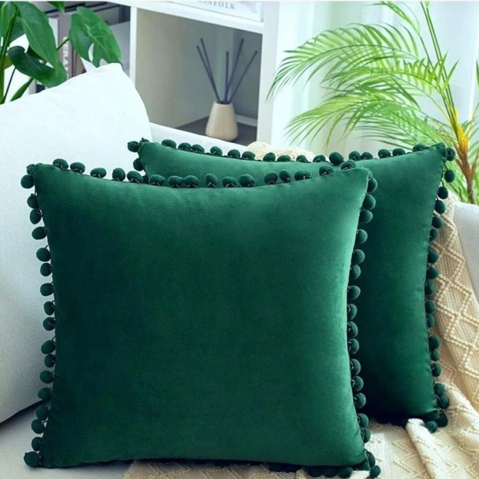 Biyomak® 2li ponponlu kırlent kılıf seti 40 x 40