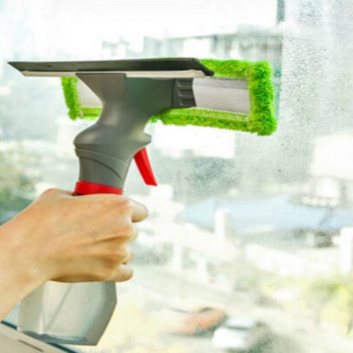 ® Spreyli Su Hazneli Mikro fiber Cam Silme Mopu