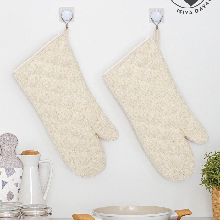 Biyomak® Fırın Eldiveni Isıya Dayanıklı Termo Astarlı LÜX Fırın Eldiveni