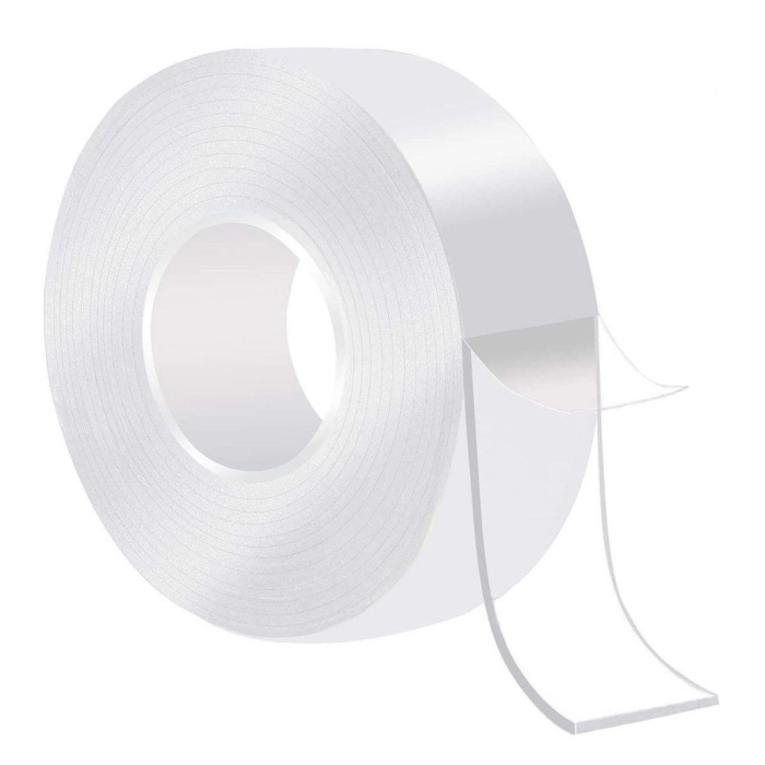 Biyomak® Ultra Güçlü Çift Taraflı 2 mt x 3 cm Çift Taraflı Nano Bant