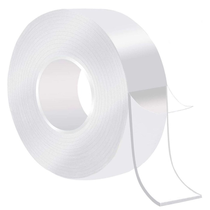 Biyomak® Ultra Güçlü Çift Taraflı 2 mt x 3 cm Çift Taraflı Nano Bant