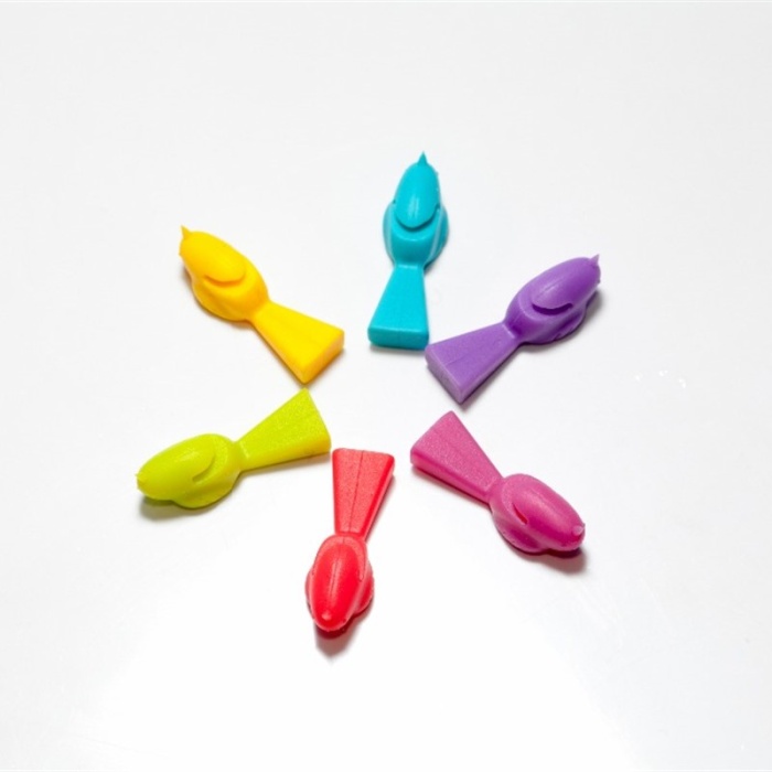 Biyomak® Rengarenk Silikon Kuşlu Bardak Ayırıcı İşaretleyici 6 lı Set