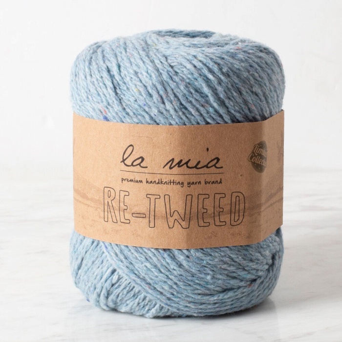 ® La Mia Re-Tweed Mavi Melanj El Örgü İpi - L106 - 34409