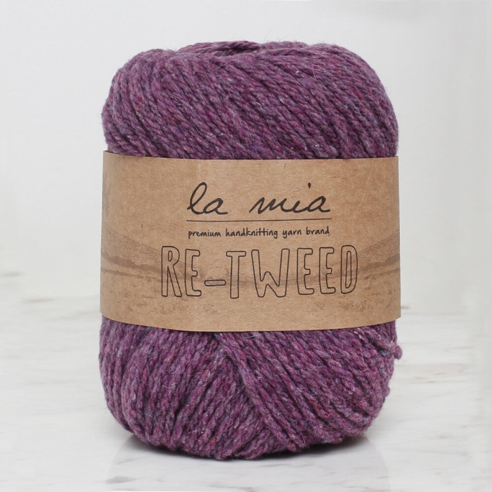 ® La Mia Re-Tweed Mor Melanj El Örgü İpi - L143 - 34408