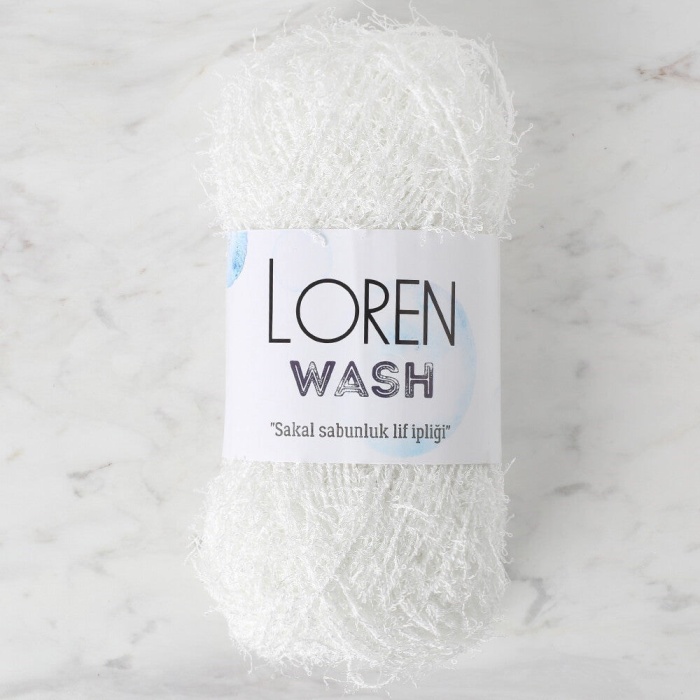 ® Loren Wash Beyaz El Örgü İpi - R150 - 34040