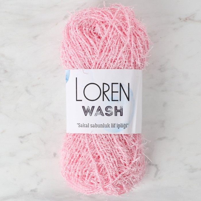® Loren Wash Bebe Pembe El Örgü İpi - R094 - 34022