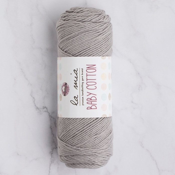 Biyomak® La Mia Baby Cotton Gri El Örgü İpi - L031 - 33631