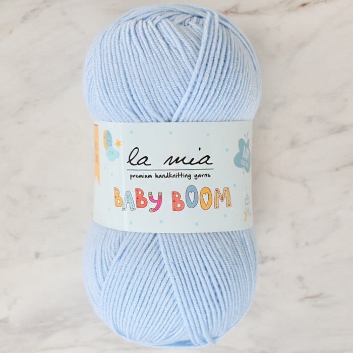 Biyomak® La Mia Baby Boom Bebe Mavi El Örgü İpi - 544 - 34144