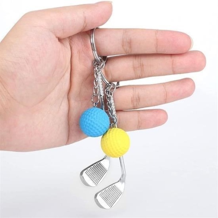 ® Gerçekçi Golf Tasarımlı Şık Anahtarlık Kolye Çanta Süsü Golf Keychain