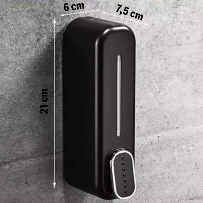 ® Siyah Duvara Monte Sıvı Sabunluk Dispenser 300 ml