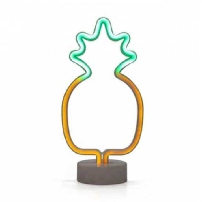 ® Dekoratif Ananaslı Neon Led Masa Ve Gece Lambası Hediyelik Lamba