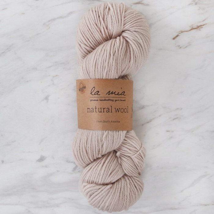 ® La Mia Natural Wool Bej El Örgü İpi - H2 - 33606