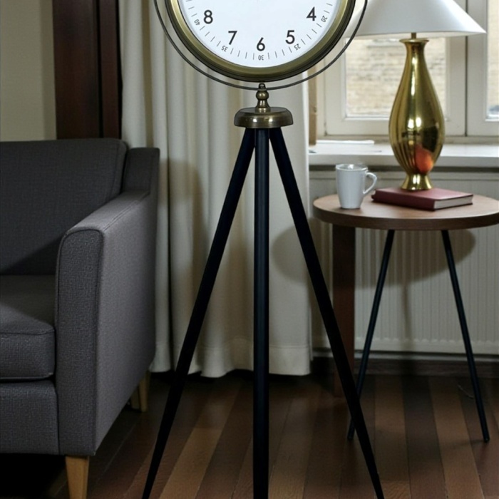 ® Klasik Eskitme Tripod Ayaklı Saat