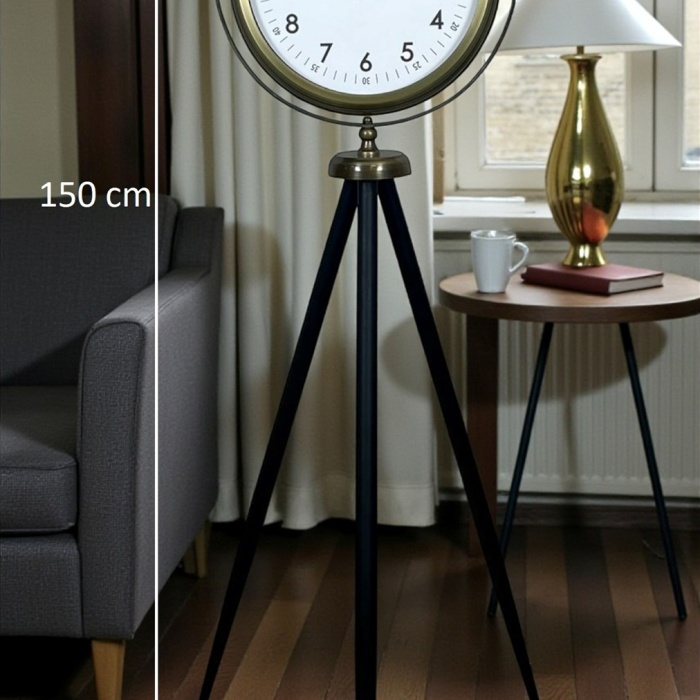 ® Klasik Eskitme Tripod Ayaklı Saat