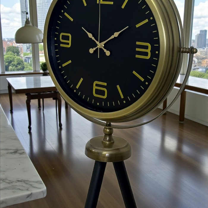 ® Zamanın Asaleti Eskitme Tripod Ayaklı Saat