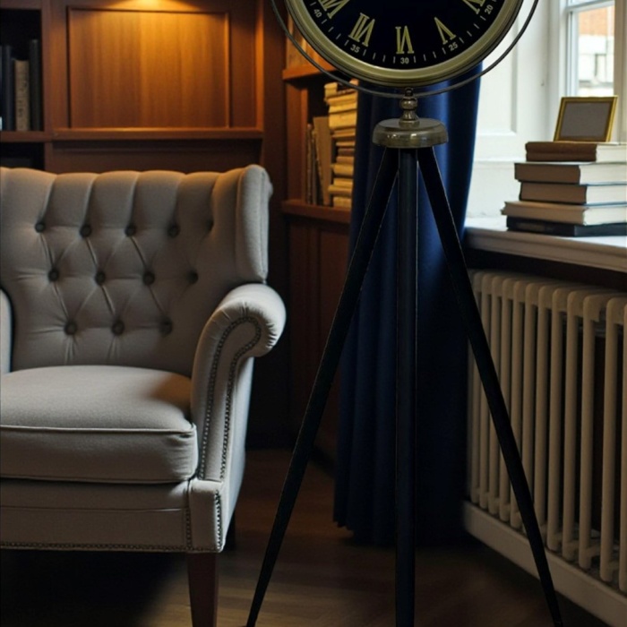® Vintage Roma Rakamlı Modern Tripod Ayaklı Saat