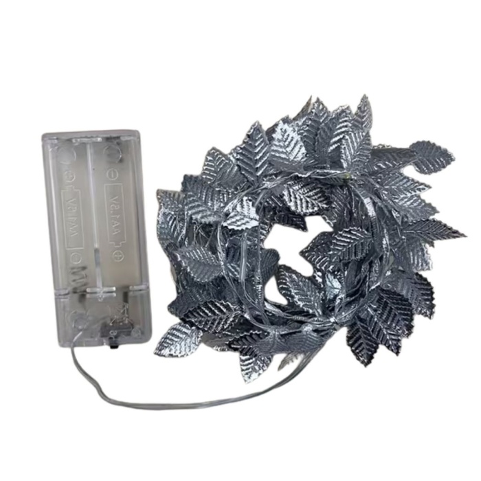 ® 3 Metre Yaldızlı Gümüş LED Işık Dekoratif Ortam ve Yılbaşı Aydınlatması