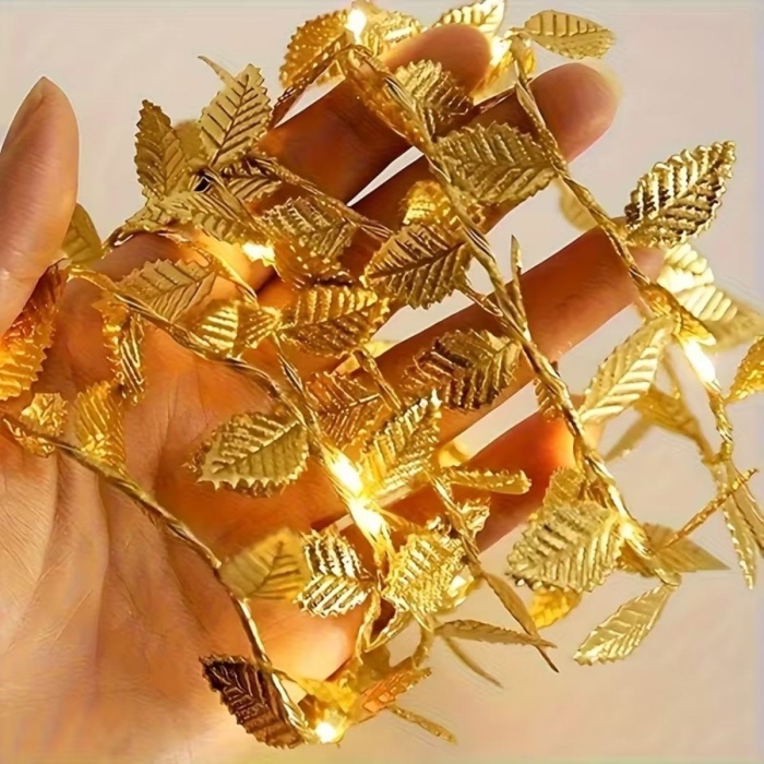 ® 3 Metre Yaldızlı Gold LED Işık Dekoratif Ortam ve Yılbaşı Aydınlatması