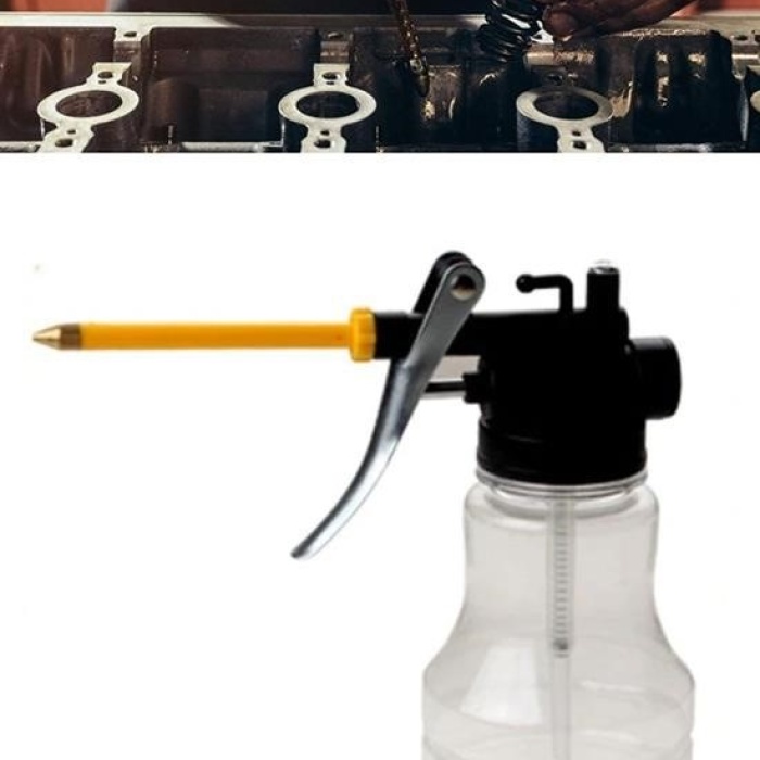 ® Taşınabilir Hortumlu Şeffaf Yağ Bidonu Pompası Yüksek Basınçlı Hızlı Yağlama Gres Tabancası
