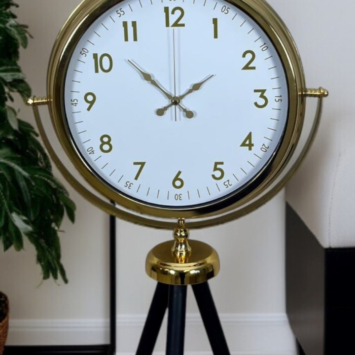 ® Zentime Heritage Gold Zarif Tripod Ayaklı Saat