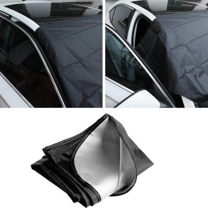 ® Kar Buz Önleyici Örtü  Araç Oto Ön Cam Koruyucu Branda