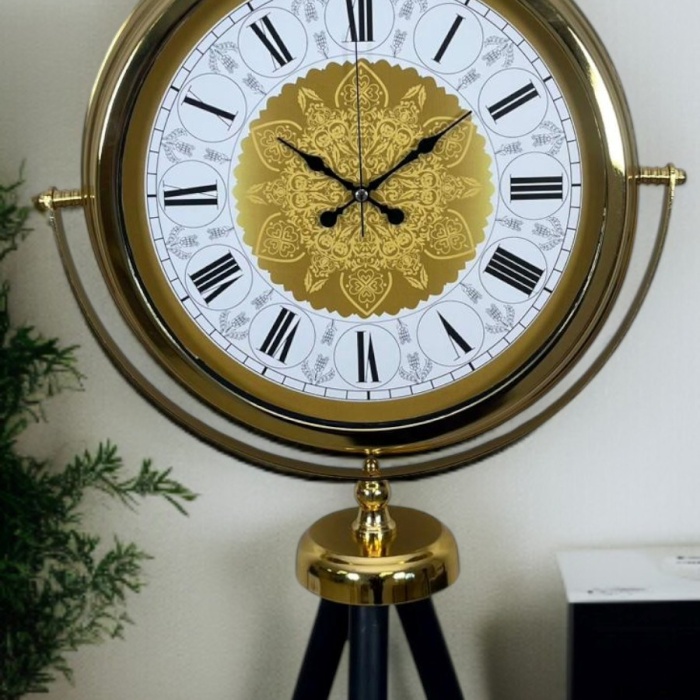 ® Zentime Gold Asalet Tripod Ayaklı Saat
