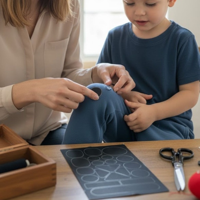 ® Siyah Yapışkanlı Yama Bantları Delik Kapatma Yırtık ve Aşınma İçin Güçlü Tamir Bandı