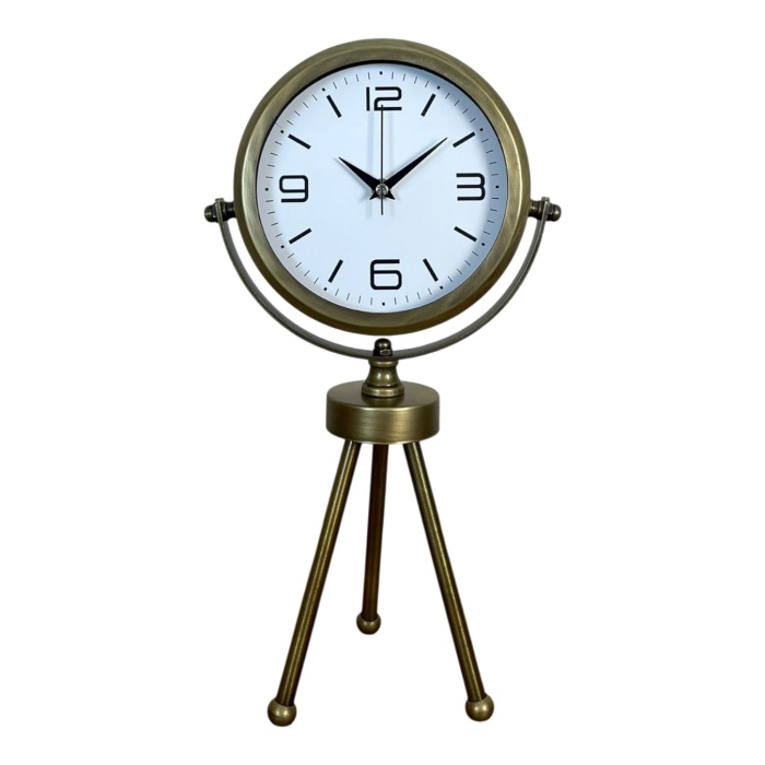® Zentime Eskitme Vintage Üç Ayaklı Masa Saati