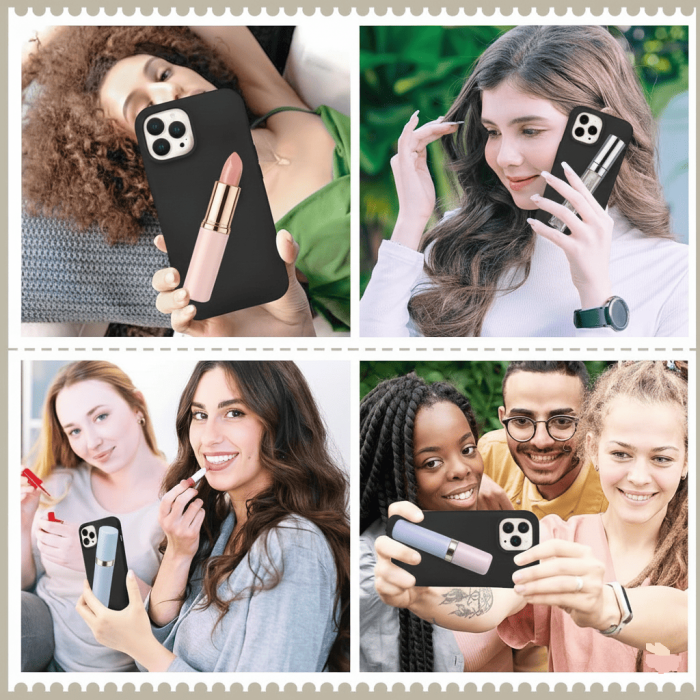 ® iPhone 16 Pro Max Lip Gloss Kılıf Siyah