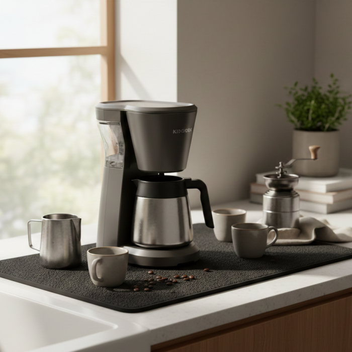 ® Çay Makinesi Altlığı Su Emici Kaymaz Taban Tezgah Koruyucu Kurulama Matı