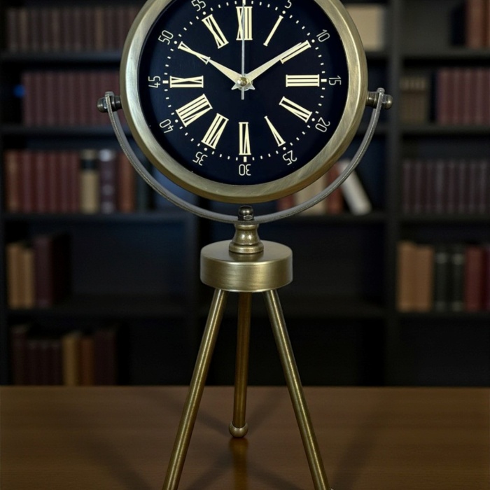 ® Zentime Eskitme Vintage Üç Ayaklı Duvar Saati