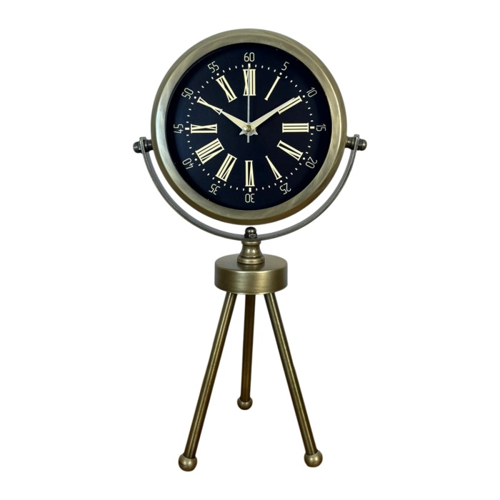 ® Zentime Eskitme Vintage Üç Ayaklı Duvar Saati