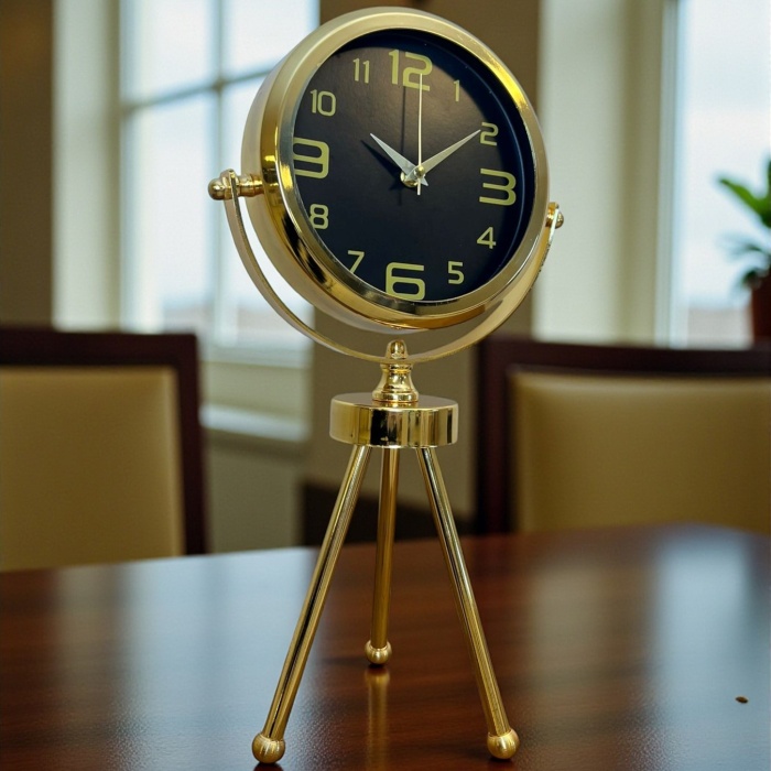 ® Zentime Vintage Prestige Üç Ayaklı Metal Masa Saati