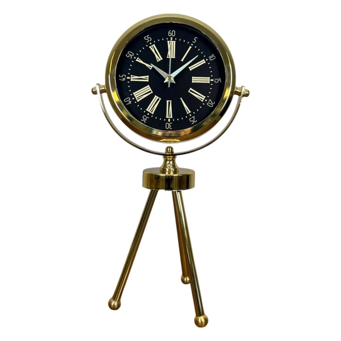 ® Zentime Imperial Gold Üç Ayaklı Metal Masa Saati