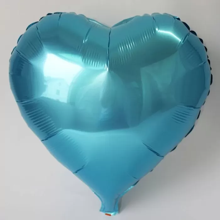 ® Yeni Ürün Kalp Folyo Balon Açık Mavi 45 Cm 18 İnç