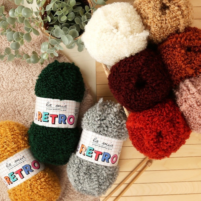 ® Yeni Ürün La Mia RETRO Açık Gül Kurusu El Örgü İpi - LM4101