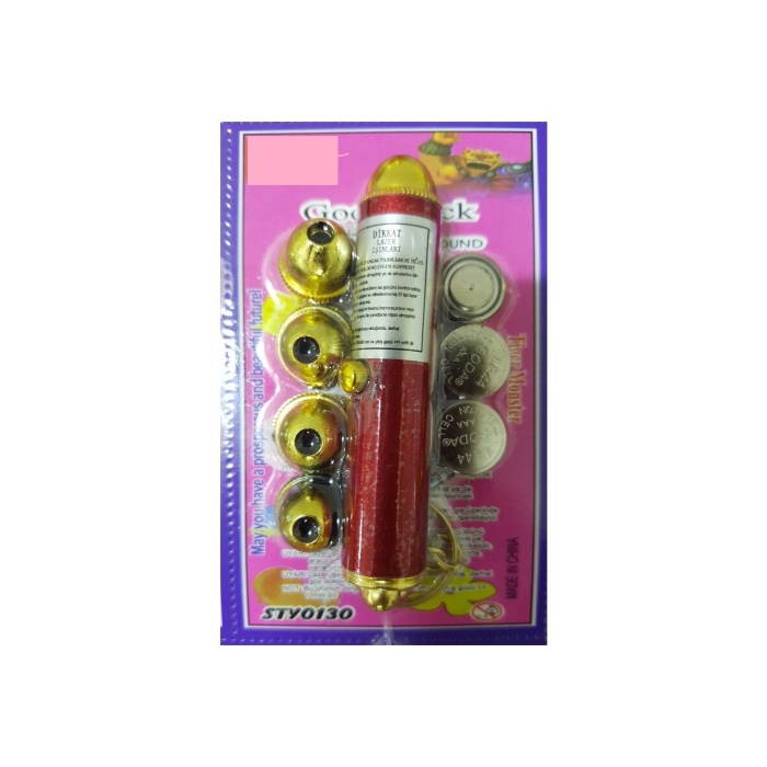 ® Yeni Ürün 4 Yedek Başlıklı Pilli Kedi Oyuncağı Lazer Anahtarlık